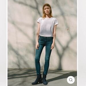 rag & bone Forrest Green Skinny Jeans